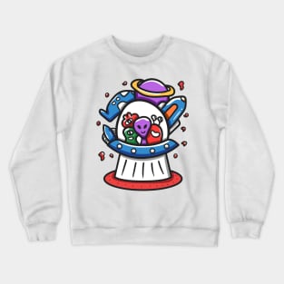 Alien Monster Doodle Crewneck Sweatshirt